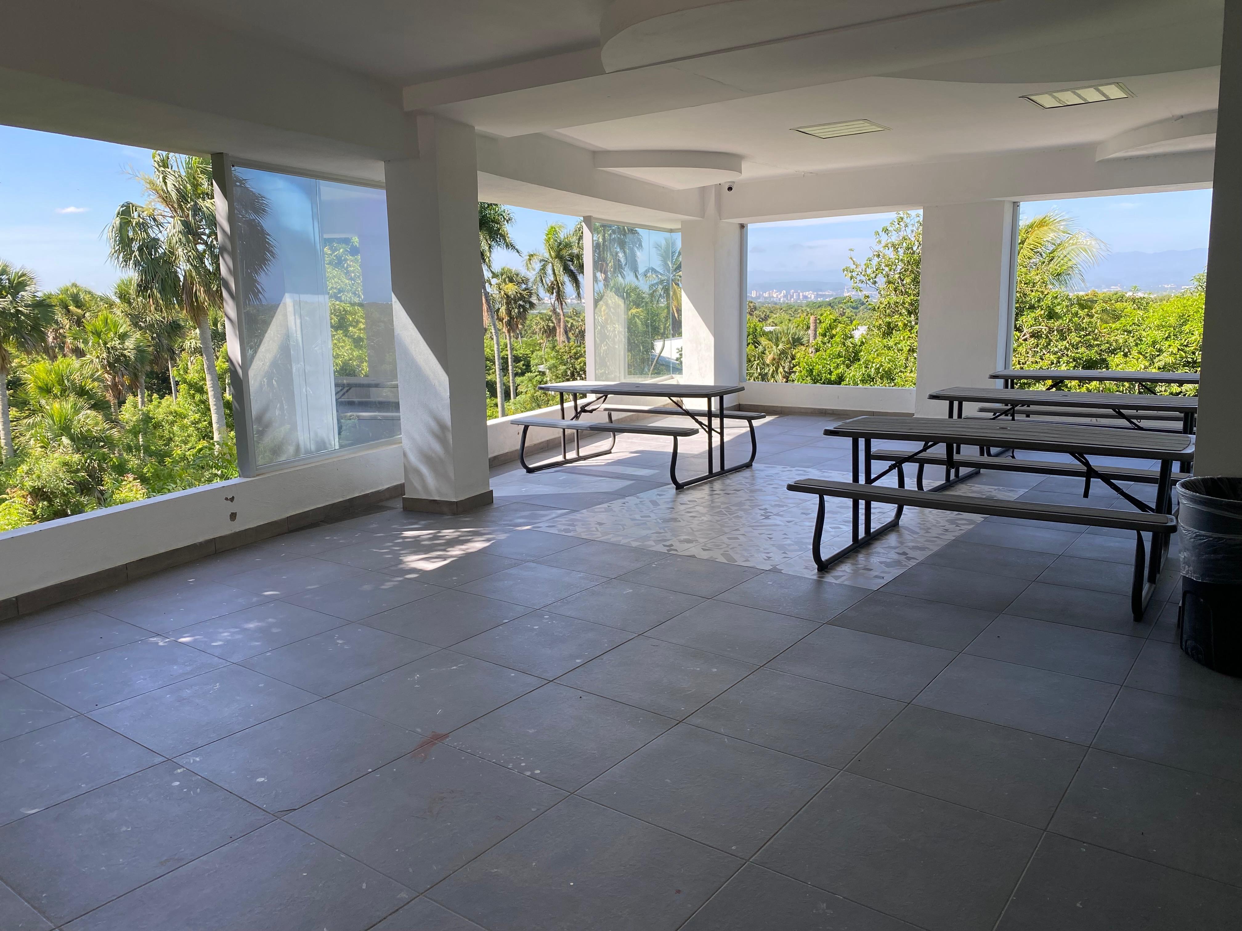 Outdoor terrace area